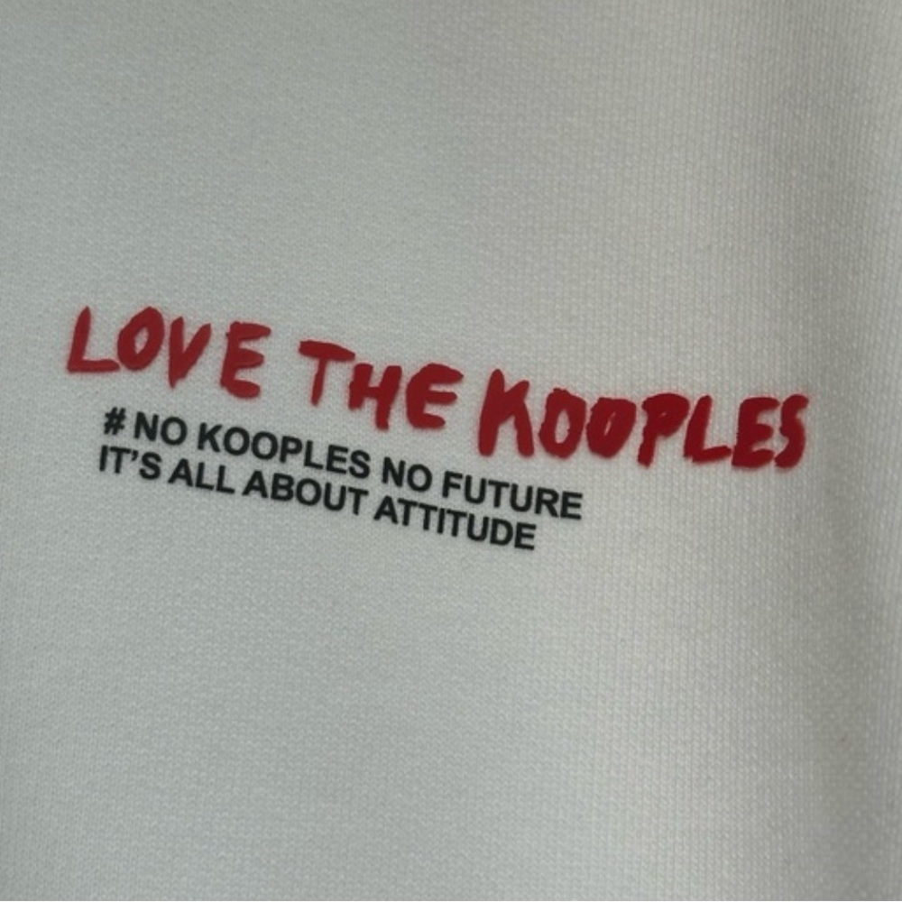 The Kooples RED White BLACK HOODIE *PURCHASED PARIS 2023 *PRICE FIRM KITH vans - Picture 6 of 7
